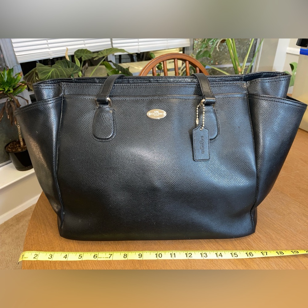 Coach Black Tote Shoulder Crossbody Baby Bag